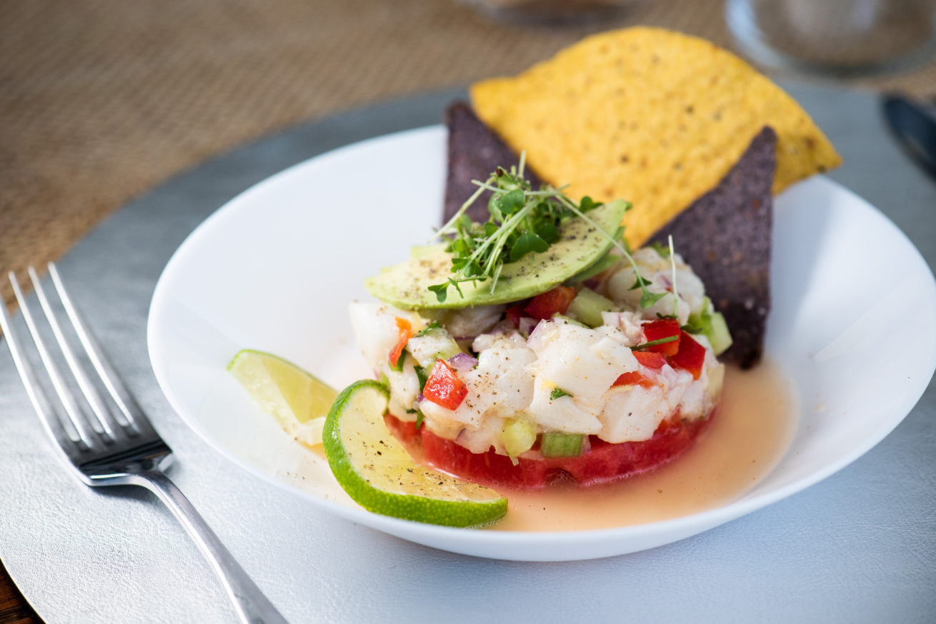 Ceviche on Watermelon